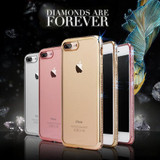 Luxury Diamond Transparent Phone Case For iPhone 5/6/6s/6 Plus/7/7 Plus Soft TPU Phone Case for Women