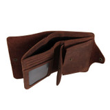 Luxury Designer Vintage Handmade 100% Genuine Crazy Horse Leather Cowhide Men Wallets Purse Card Holder Men's Wallet #MD-J8033