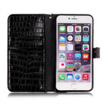 Luxury Crocodile Flip Leather Case For iPhone 5 5S SE 6 6S plus 7 8 Plus X Wallet Card Slots Stand Women Handbag Phone Cover