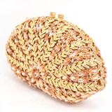 Luxury Crystal Encrusted Bags Women Diamond Silver Gold Evening Bag Bohemian Crystal Clutch Bag Colourful Diamonds Purses 88373