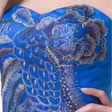 Luxury Cocktail Dresses Grace Karin Peacock Blue Pale Turquoise Short robe de Cocktail Party Dresses High Low coctail Dress 6225