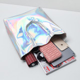 Luxury Brand Women Shoulder Bag Hologram Leather TopHandle Bags Silver Ladies Shopper Bag Large Capacity Tote Handbags Beach Bag