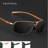 Luxury Brand Veithdia Mens Polarized Sunglasses Driving Male Original Famous Sun Glasses Men's UV400 Eyewear