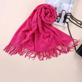 Luxury Brand Scarf Unisex 2016 Female Male Canada Wool Cashmere Scarf Pashmina Tassels Women Men Wrap Warm