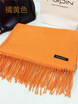Luxury Brand Scarf Unisex 2016 Female Male Canada Wool Cashmere Scarf Pashmina Tassels Women Men Wrap Warm