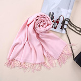 Luxury Brand Scarf Unisex 2016 Female Male Canada Wool Cashmere Scarf Pashmina Tassels Women Men Wrap Warm