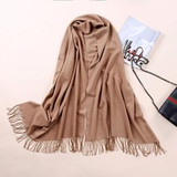 Luxury Brand Scarf Unisex 2016 Female Male Canada Wool Cashmere Scarf Pashmina Tassels Women Men Wrap Warm