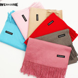 Luxury Brand Scarf Unisex 2016 Female Male Canada Wool Cashmere Scarf Pashmina Tassels Women Men Wrap Warm