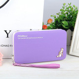 Luxury Brand Leather Wallets Women Fashion Long Hasp Purses Female Credit Card Holders Money Coin Zipper Pocket Phone Clutch Bag