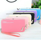 Luxury Brand Leather Wallets Women Fashion Long Hasp Purses Female Credit Card Holders Money Coin Zipper Pocket Phone Clutch Bag