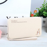 Luxury Brand Leather Wallets Women Fashion Long Hasp Purses Female Credit Card Holders Money Coin Zipper Pocket Phone Clutch Bag