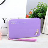 Luxury Brand Leather Wallets Women Fashion Long Hasp Purses Female Credit Card Holders Money Coin Zipper Pocket Phone Clutch Bag