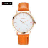 Luxury Brand Casual Dress Ladies Watch Casual Wristwatch Women Watches Leather Fashion Girl Silver Gold Clock Quartz-watch G014