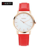 Luxury Brand Casual Dress Ladies Watch Casual Wristwatch Women Watches Leather Fashion Girl Silver Gold Clock Quartz-watch G014