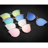 Luxury Brand Design Cat Eye Sunglasses Women Brand Designer Mirror Vintage Retro Sun Glasses For Women Female Lady Sunglass 2017