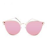 Luxury Brand Design Cat Eye Sunglasses Women Brand Designer Mirror Vintage Retro Sun Glasses For Women Female Lady Sunglass 2017