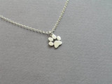 Jisensp New Chokers Necklace Tassut Cat and Dog Paw Print Animal Jewelry Women Pendant Cute Delicate Statement Necklaces N191