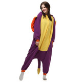JINUO Barney & Friends Purple dinosaurs Pajamas Costume Women Footed dinosaurs Jumpsuit  Onesie Suit Pajamas Adult Pajamas