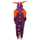 JINUO Barney & Friends Purple dinosaurs Pajamas Costume Women Footed dinosaurs Jumpsuit  Onesie Suit Pajamas Adult Pajamas