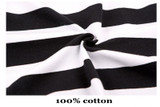 Jilly Children Girls' Clothing Black And White Stripes Summer Girl Dress 100% Cotton 3-14 Kids Vest Dresses for Teenage Girls