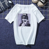 JIANWEILI Summer T shirt women Pink Panther printing loose casual harajuku T-shirt Short Sleeves tshirt Tops Tee plus size shirt