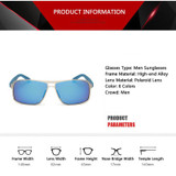 JIANGTUN Hot Sale New Men Cool Alloy Polaroid Sun Glasses Polarized Sunglasses Brand Design Sun Glasses Driving Eyewear