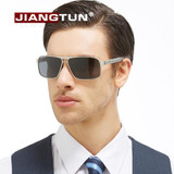 JIANGTUN Hot Sale New Men Cool Alloy Polaroid Sun Glasses Polarized Sunglasses Brand Design Sun Glasses Driving Eyewear