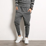 New 2017 Men's Harem Pants Casual Long Sweatpants Drop Crotch Trousers Male Active Streetwear Hip Hop Loose Joggers Pants 5XL