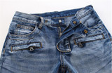 New 2017 Men's Fashion Brand Designer Ripped Biker Jeans Men Distressed Moto Denim Joggers Washed Pleated Jean Pants Black Blue2