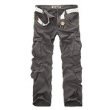 New 2017 Men's Cargo Pants For Men Military Straight Trousers Casual Cotton Camouflage Long Pants Plus Size 28-40