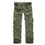New 2017 Men's Cargo Pants For Men Military Straight Trousers Casual Cotton Camouflage Long Pants Plus Size 28-40