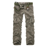 New 2017 Men's Cargo Pants For Men Military Straight Trousers Casual Cotton Camouflage Long Pants Plus Size 28-40