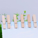 Natural Wooden Clips Mini Clothes Pin Photo Paper Peg 50pcs/pack Clothespin Craft Clips Hot Sale