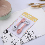 Natural wheat straw Cartoon Shape Children Dinnerware Set Baby Tableware Fork Cutlery Sets Cartoon Fork Set AA56