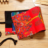 National Embroidery Pencils Pouch Bag 36/48/72 Holes Roll Brush Case cartucheras para lapices Gift Bag Art Supplies