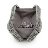 Natassie Brand Women Luxury Crystal evening Bag Bow Knot Style Wedding Clutches With Metal Shoulder Chain