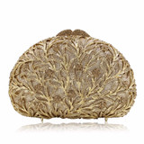 NATASSIE New Women Purse Shaped Luxury Crystal Evening Wedding Bags Party Clutch Bag Diamonds Orange Gold Silver