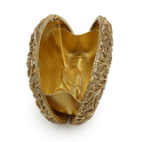 NATASSIE New Women Purse Shaped Luxury Crystal Evening Wedding Bags Party Clutch Bag Diamonds Orange Gold Silver