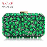 Natassie Women Clutch Purses Gold Clutches Bags Blue Evening Bag Party Silver Wedding Clutch