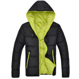 NaranjaSabor Men's Coats 2017 Winter Parkas Mens Casual Jackets Male Overcoat Mens Brand Clothing Warm Thick Hooded Padded 4XL