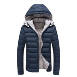 NaranjaSabor 2017 Winter Parkas Men's Coats Mens Casual Jackets Male Overcoat Mens Brand Clothing Warm Thick Hooded Padded 5XL