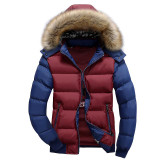 NaranjaSabor 2017 Winter Men's Thick Coats Hooded Down Parka Warm Mens Jackets Breathable Male Overcoat Mens Brand Clothing 4XL