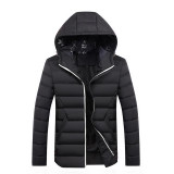 NaranjaSabor 2017 Winter Parkas Men's Coats Warm Thick Hooded Padded Mens Casual Jackets Male Overcoat Mens Brand Clothing 4XL