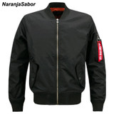 NaranjaSabor 2017 Spring Autumn Air Force Jacket Flight Pilot Bomber Mens Jackets Military Men's Coats Men's Brand Clothing 6XL NaranjaSabor 2017 Spring Autumn Air Force Jacket Flight Pilot Bomber Mens Jackets Military Men's Coats Men's Brand Clothing 6XL