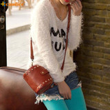 Naivety Lady Rivets Handbag 2017 New Women Mini Fashion PU Leather Shoulder Bag JUN30 drop shipping