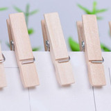 NAI YUE 2017 Fashion 50x25MM Mini Natural Wooden Clothes Pin Photo Paper Peg Clothespin Craft Clips