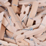NAI YUE 2017 Fashion 50x25MM Mini Natural Wooden Clothes Pin Photo Paper Peg Clothespin Craft Clips