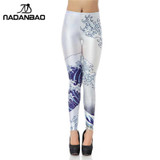 NADANBAO New Brand Slim Legging Sexy Leggins Great 3d Digital Printed Legins Women Leggings Woman Pants