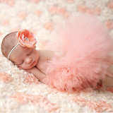 Princess Baby Tutu Skirt Newborn Photography Props Infant Costume Outfit Headband Baby Photography Props Baby Skirt DW986711