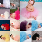 Princess Baby Tutu Skirt Newborn Photography Props Infant Costume Outfit Headband Baby Photography Props Baby Skirt DW986711